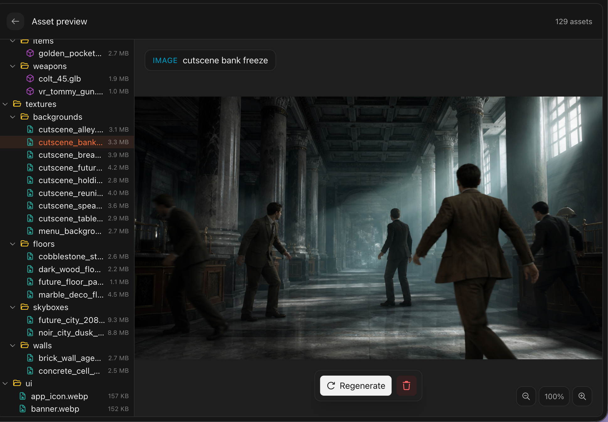 mafiasThroughTime level glimpse 2, rendered in-engine